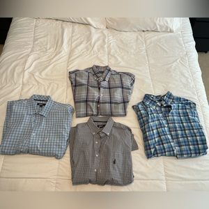 LOT OF 4 JOHNNIE-O MEN’S SIZE LARGE SHIRTS IN NEW CONDITION!! RETAIL: $436